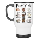 Taza Mug Termica Harry Potter Gatos