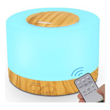 Humidificador Difusor Ultrasonico Aire Lampara Madera Color