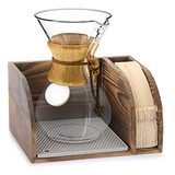 Organizador De Café De Madera Vintage, Compatible Con Chemex