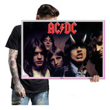 Placas Rock Legend Acdc Angus Young Bryan Johnson A2 07