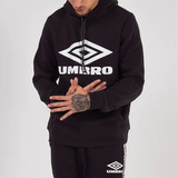 Blusão Moletom Diamond Duo Line Umbro Mescla Escuro