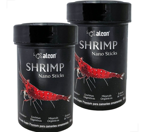 Ração Para Camarão Aquário Alcon Shrimp 36g 2 Unidades