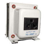 Auto Transformador Corriente 220v A 110v 300 Watts + Tierra