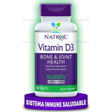 Vitamina D3 Colecalciferol 250mcg 10000ui 60 Tabletas, Sin Sabor - Natrol