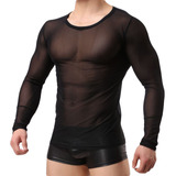 Camiseta De Lencería Sexy B Tops Para Hombre, Sexy, De Malla