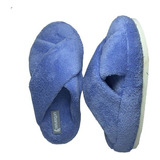 Pantuflones Cruzados/ Soft Azul Urbanas