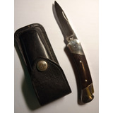 Cuchillo Navaja Plegable Buck Knives Squire- Funda De Cuero