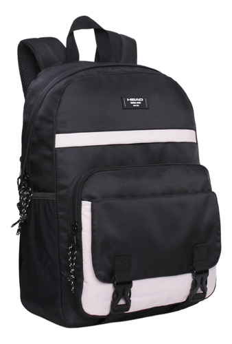 Mochila Microfibra Corolla Color Block Negro Head