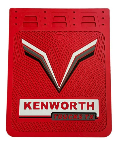 Loderas Para Camion Kenworth 3v Rojo 24x30 Pulgadas (par)