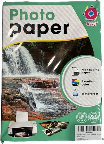 Papel Fotográfico Glossy Doble Faz 300 Grs. A3  50 Hojas