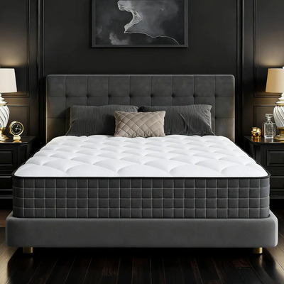 Colchón Queen Size Ortopédico Híbrido Memory Foam Resorte Pocket 150x190cm | Meses sin interés