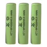 Bat 4/3a 4000mah Planet 1,2v Kit 3 Peças