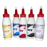 Kit Tinta Dtf Film X5 Botellas - Tinta Textil Premium 