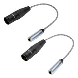 Jolgoo Xlr - Adaptador De Audio Macho De 3 Pines A 1/4 De P.