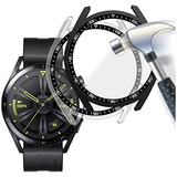 Funda Para Huawei Watch Gt3 46mm Negro Transparente