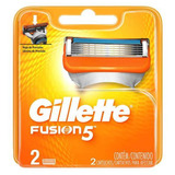 Refil Para Barbeador Gillette Fusiun 5 Com 2 Cartuchos