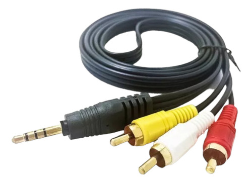 Cable Audio Y Video Av 3.5mm A 3 Rca  1.5 Metros
