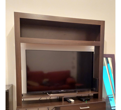 Mueble Rack Para Tv 55  Con Baulera Y Estantes