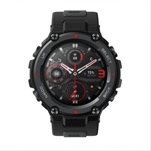 Smartwatch Amazfit Sport T-rex Pro 1.3  Caja 47.7mm De  Policarbonato  Meteorite Black, Malla  Meteorite Black De  Silicona A2013