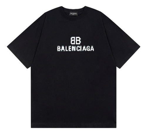 Playera Balenciaga Oversize Pixel Military Logo