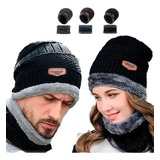 3 Gorros Invierno De Lana Con Interior Chiporro Cuello Gorra