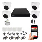 Cámaras De Seguridad Kit Cctv 4mpx Dahua Dvr 4ch + 4cámaras