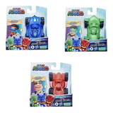 Pack 3 Vehiculos + Mascaras Pj Masks - Catboy Gekko Owlette