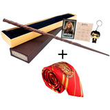 Varita Hermione Granger + Caja + Corbata Harry Potter Promo