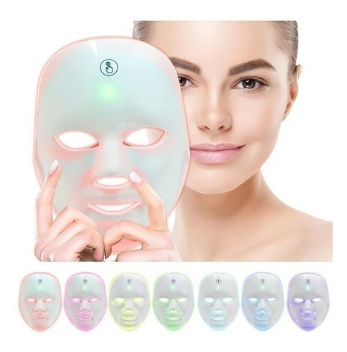 Mascara Facial Led Inalámbrica Belleza 7 Colores.