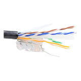 Micro Conectores 250 Pies Cat6 Sólido (stp) Cable Ethernet A