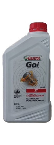 Go 2t 1 Litro Castrol Aceite De Moto Mineral Zona Sur 