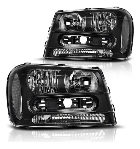 Conjunto De Faros Delanteros Compatible Con Chevy Trailblaze