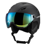 Casco De Seguridad Con Visera Integrada Para Gafas De Esquí