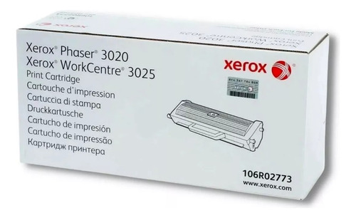 Toner Negro Original Xerox 106r02773 Phaser 3020 3025 2773