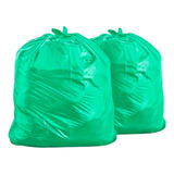 Saco De Lixo Colorido Para Reciclagem Verde 40lts