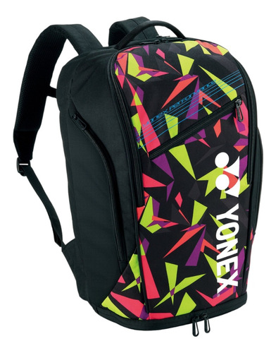 Backpack Yonex Pro Backpack L Smash Pink Para 2 Raquetas Color Negro