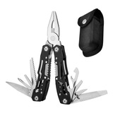 Pinza Multitool Gadnic Alicate Navaja 14 En 1 Con Estuche