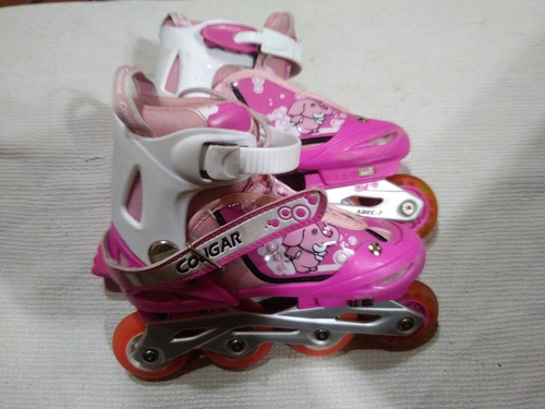 Rollers Extensibles(34-37) Cougar Abec-7 + Casco+rodilleras