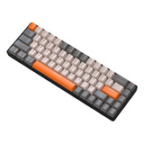 Teclado Mecánico Para Juegos K68, Ergonómico, Inalámbrico Bt