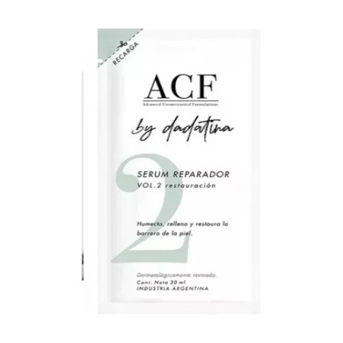 Acf By Dadatina Refill Serum Restauracion Vol 2 Vegano 30ml