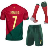 Uniforme Niño   Ronaldo De Portugal Numero 7