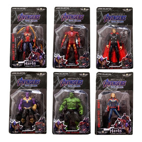Muñecos Articulados Avengers Superheroes Hulk.. Iron. Hulkbu