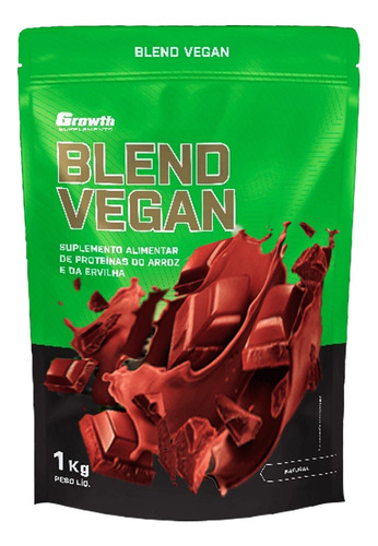 Blend Vegan 1kg (proteína Vegana) - Growth Supplements