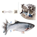 Pescado Movimiento Usb Juguete Interactivo Gatos Mascota