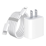 Cargador 20w Cable 1m Para iPad iPhone 6 7 8 X 11 12 13 14