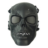 Metal Con Máscara, Calavera Táctica, Airsoft Facial, Complet