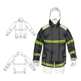 Moldes Unicose Chaqueta Trabajo Hombre Rt1452