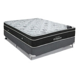 Cama Box Casal: Colchão Molas Ortobom Nanolastic Exclusive+