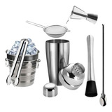 Kit Caipirinha Barman Coqueteleira Profissional Inox Drinks