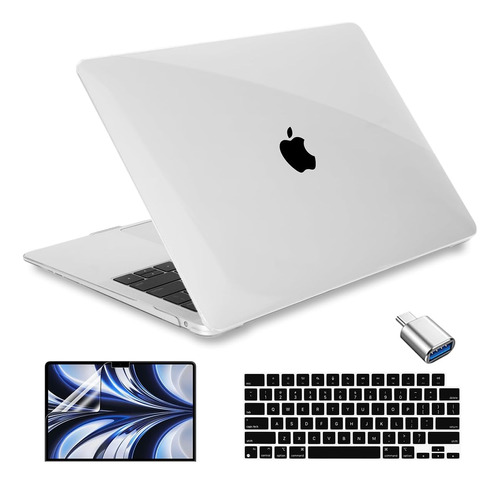 Funda Conbovo Para Macbook Air 13 M2 + C/teclado Clear